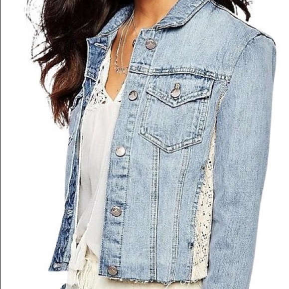 DJEA Womens Openwork Casual wear Fashion Long-Sleeved Oversized Denim Jacket